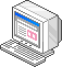 retro computer scrolling